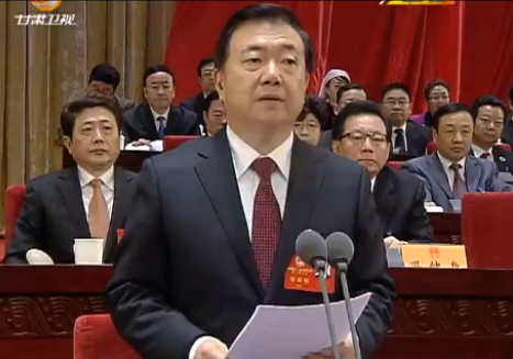 《甘肃省第十二届人民代表大会第三次会议开幕式现场直播》 20150128