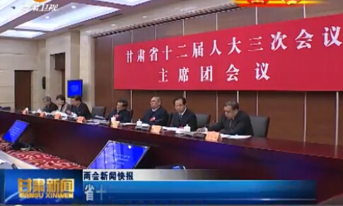 两会新闻快报 省十二届人大三次会议主席团举行第二次会议